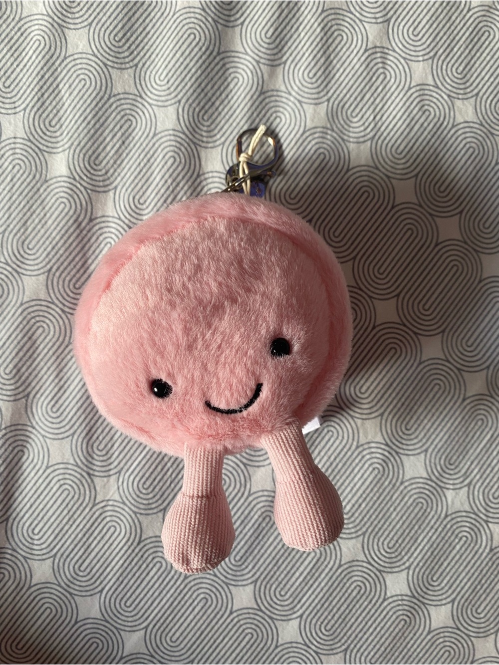 Jellycat Pink  Plush Keyring